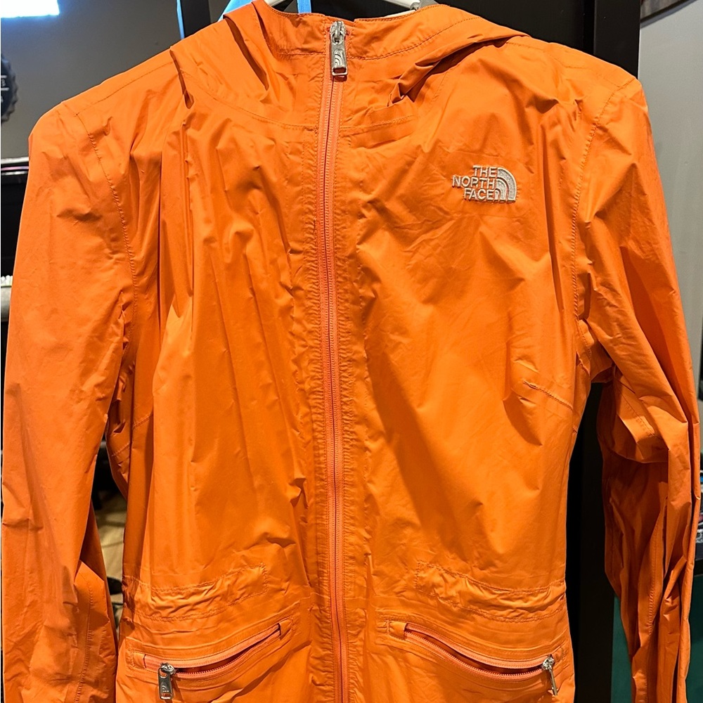 Coral The North Face Rain Jacket
